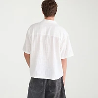AEROPOSTALE Mens Short Sleeve Boxy Fit Button-Down Shirt