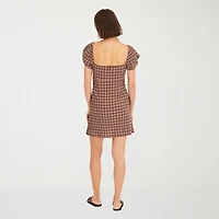 VOLCOM Womens Juniors Short Sleeve Sundress
