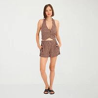 VOLCOM Womens Juniors V Neck Sleeveless Vest