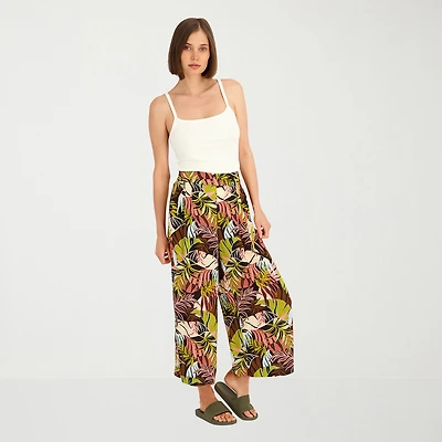 VOLCOM Womens Juniors Wide Leg Pull-On Pant