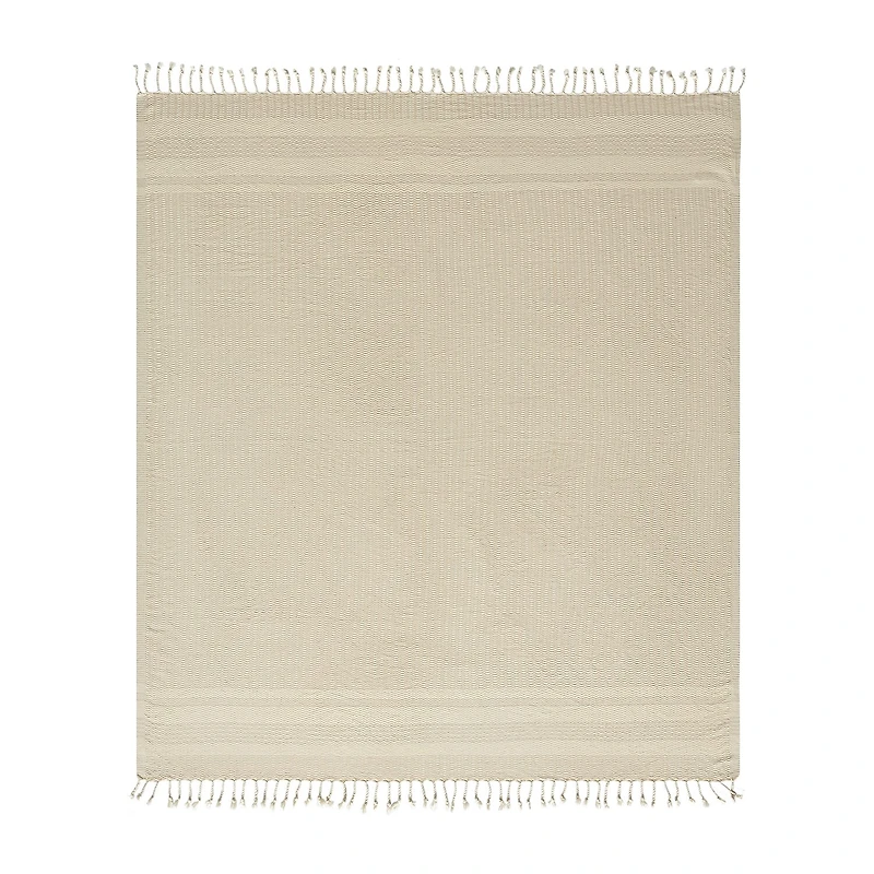 LR Home Beena Stripe Washable Reversible Throw