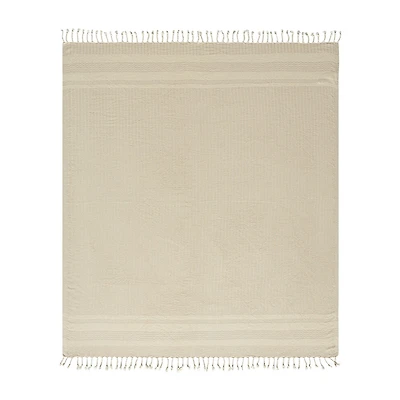 LR Home Beena Stripe Washable Reversible Throw