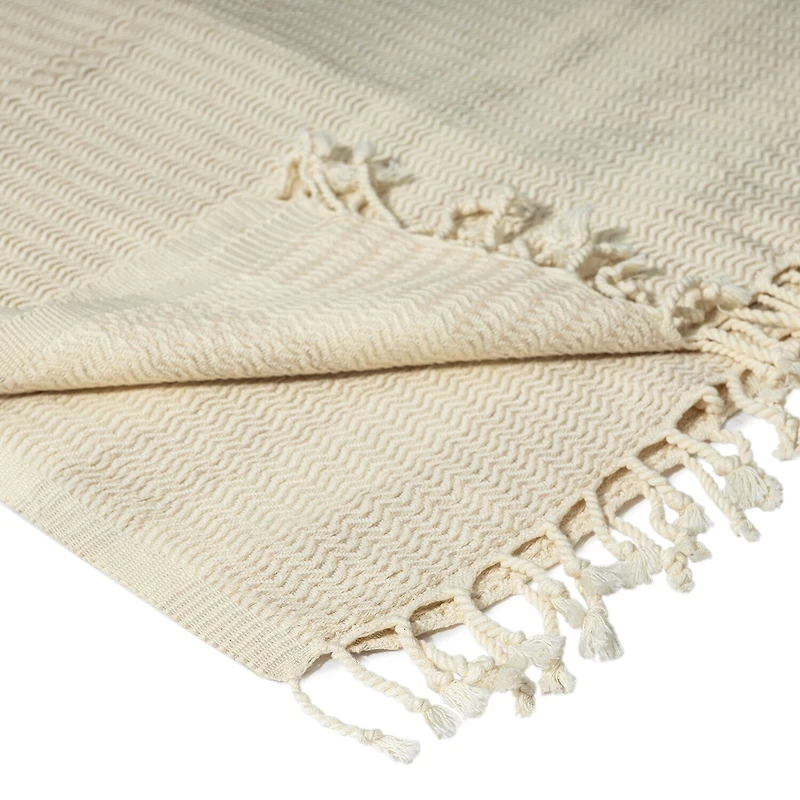 LR Home Beena Stripe Washable Reversible Throw
