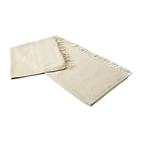 LR Home Beena Stripe Washable Reversible Throw