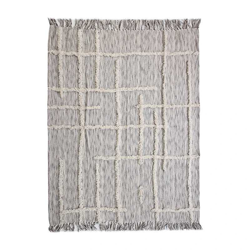 LR Home Ezra Stripe Washable Throw