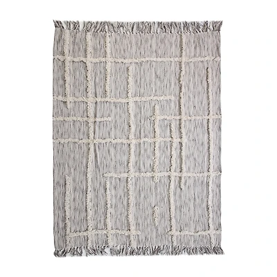 LR Home Ezra Stripe Washable Throw
