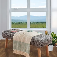 LR Home Hudson Diamond Washable Throw