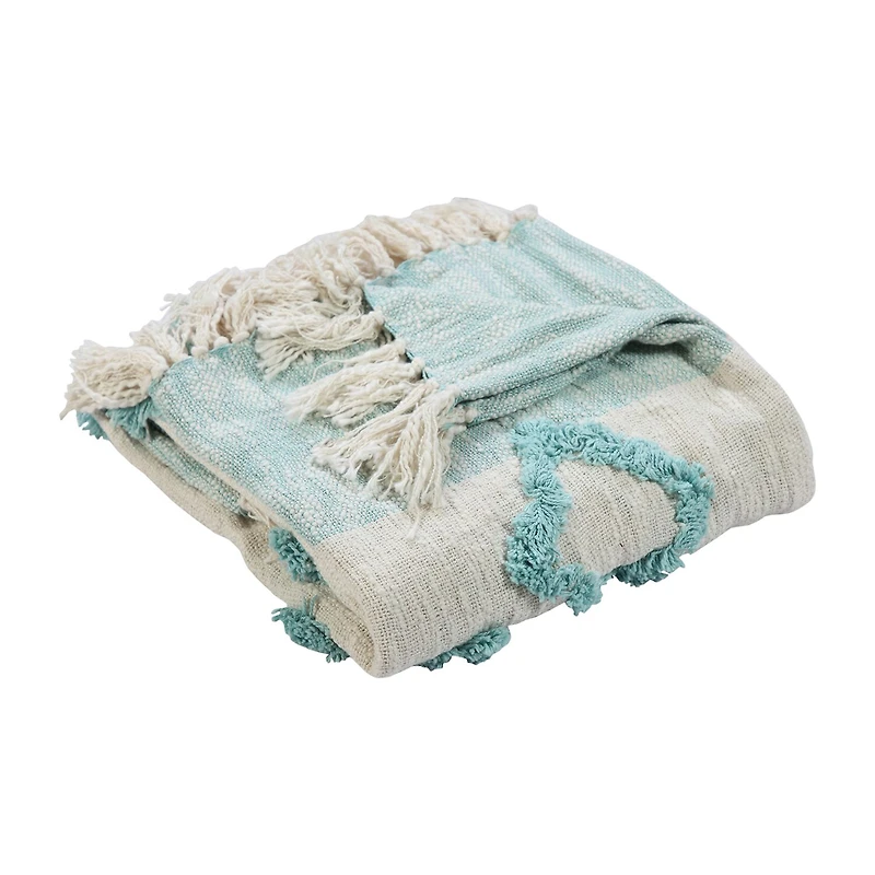 LR Home Hudson Diamond Washable Throw