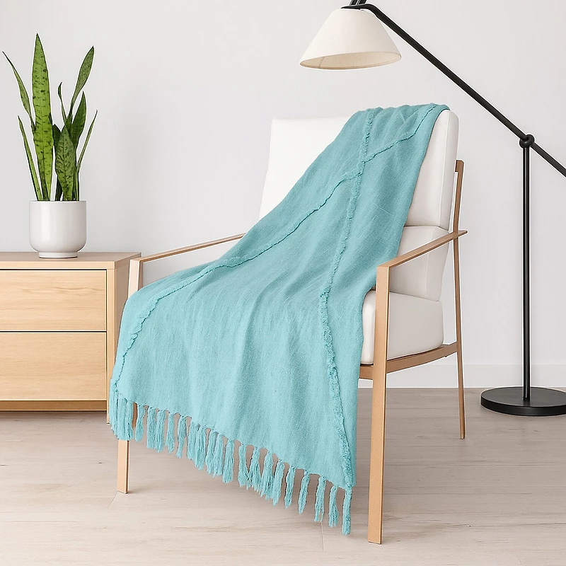 LR Home Iris Diamond Washable Throw