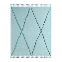 LR Home Iris Diamond Washable Throw