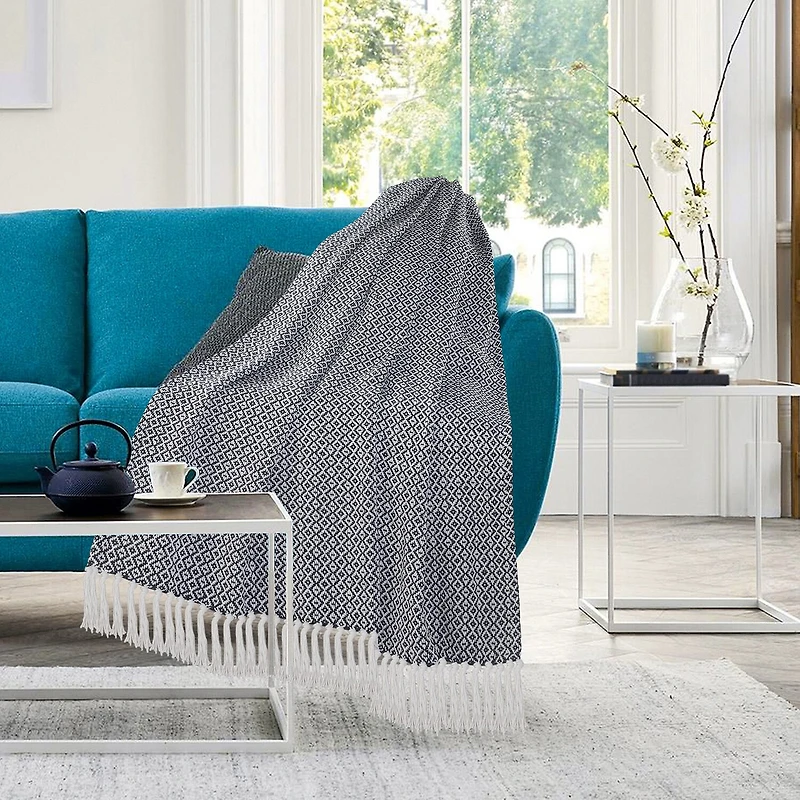 LR Home Ravy Diamond Washable Reversible Throw
