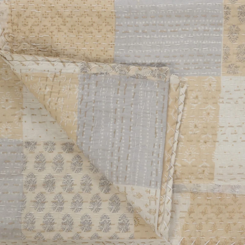 LR Home Kris Patchwork Midweight Throw