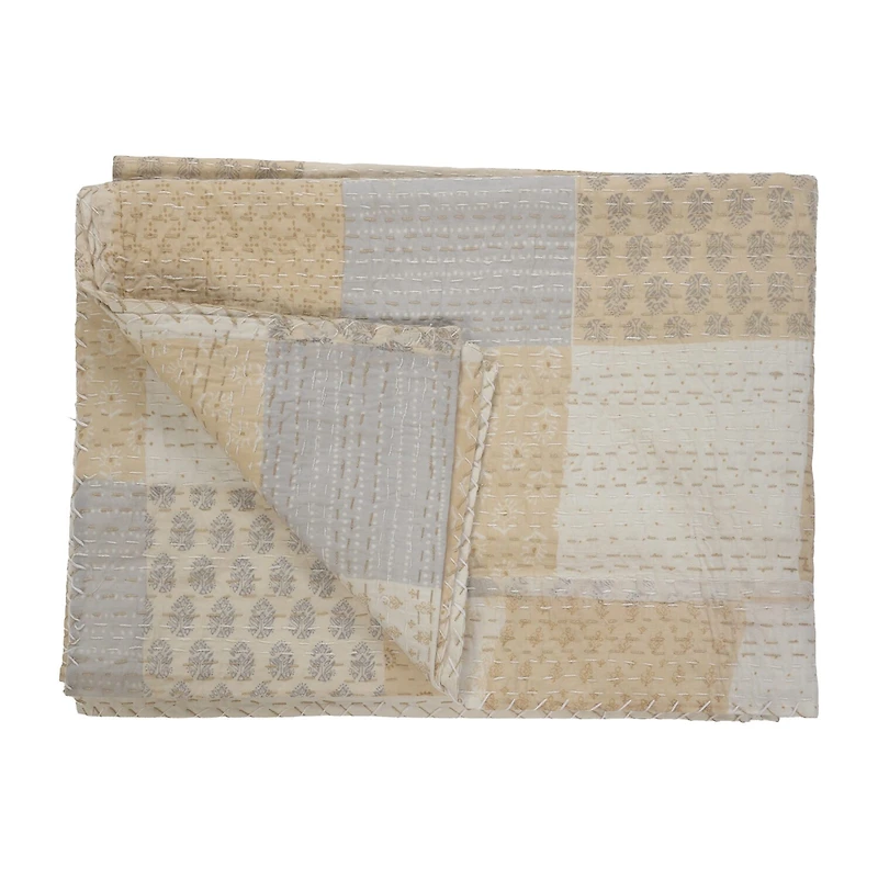 LR Home Kris Patchwork Midweight Throw