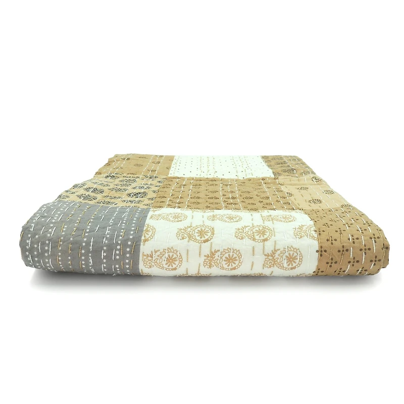 LR Home Kris Patchwork Midweight Throw