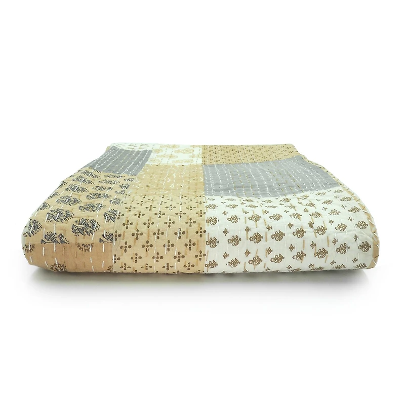 LR Home Kris Patchwork Midweight Throw