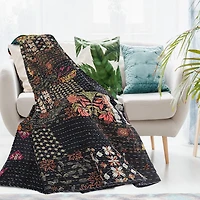 LR Home Kher Patchwork Midweight Throw