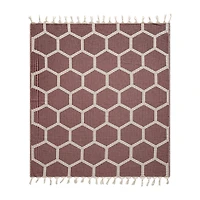 LR Home Ashe Geometric Washable Throw