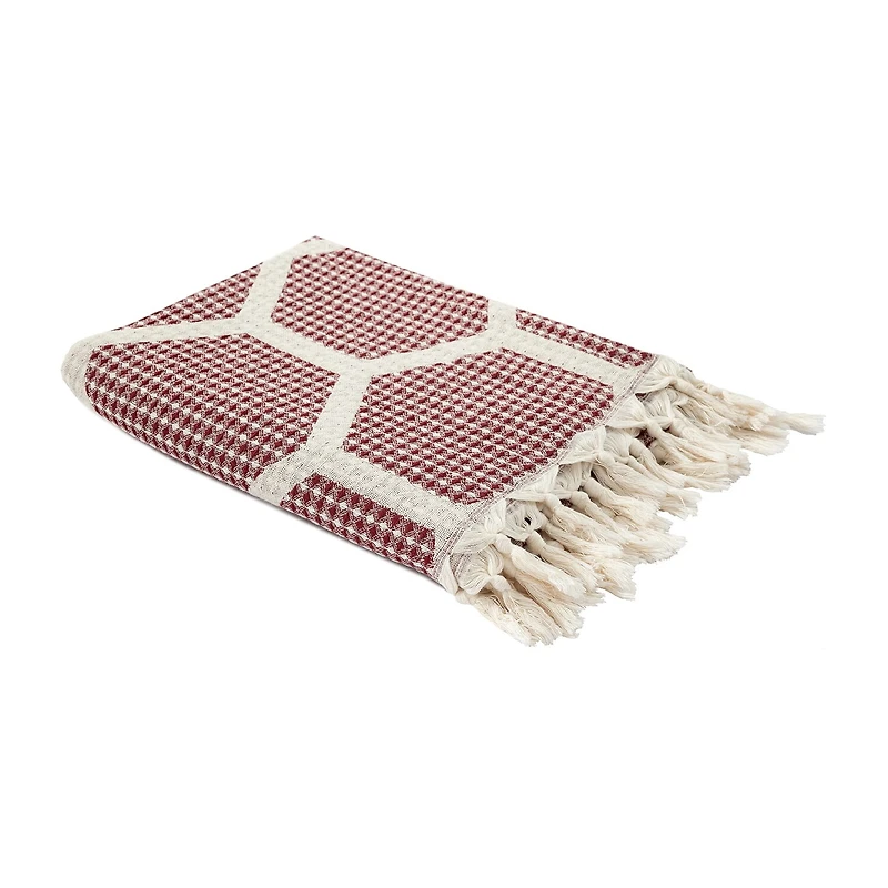 LR Home Ashe Geometric Washable Throw