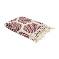 LR Home Ashe Geometric Washable Throw