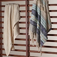 LR Home Brewis Solid Washable Reversible Throw