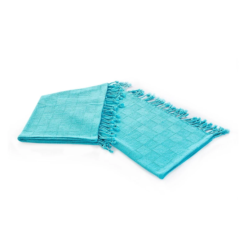 LR Home Grayson Solid Reversible Throw