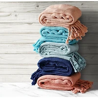 LR Home Wyatt Solid Reversible Throw