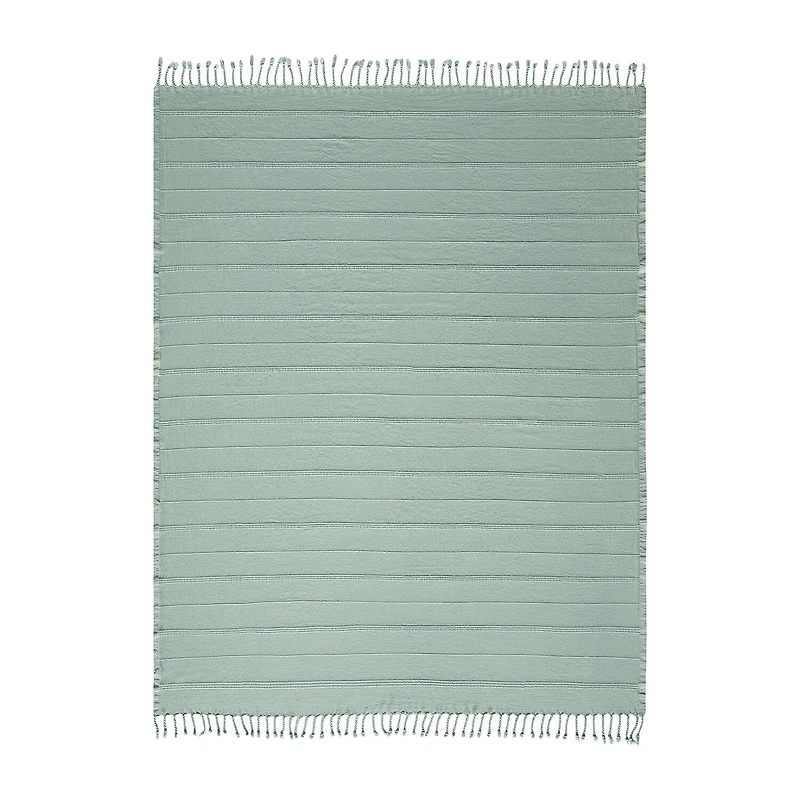 LR Home Silvia Stripe Washable Reversible Throw