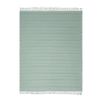 LR Home Silvia Stripe Washable Reversible Throw