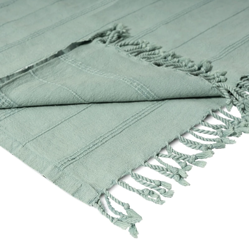 LR Home Silvia Stripe Washable Reversible Throw