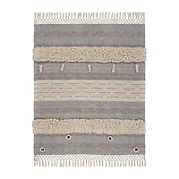 LR Home Miles Stripe Washable Throw