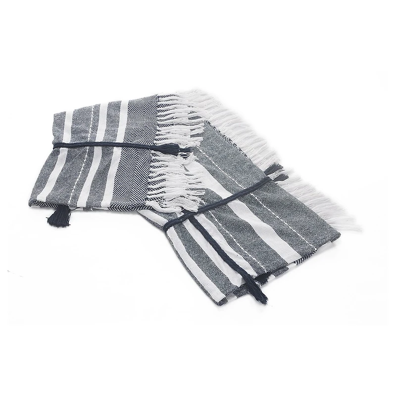 LR Home Adrian Stripe Washable Throw