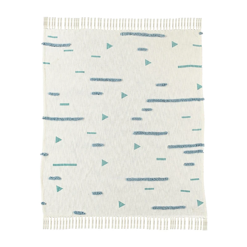 LR Home Ian Geometric Washable Throw