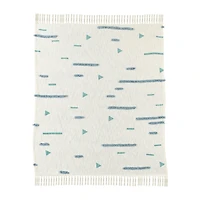 LR Home Ian Geometric Washable Throw