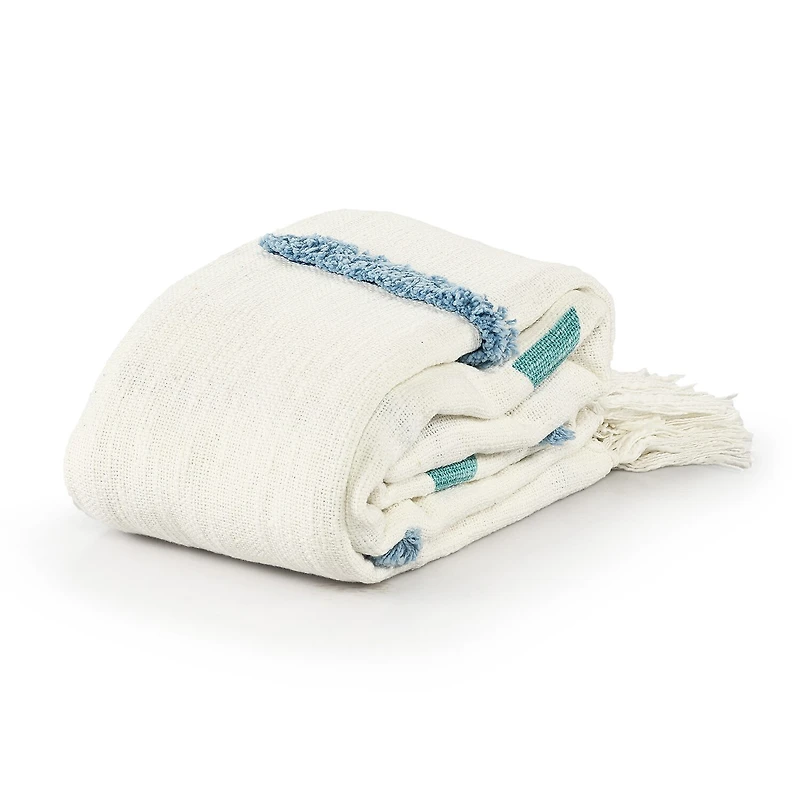 LR Home Ian Geometric Washable Throw