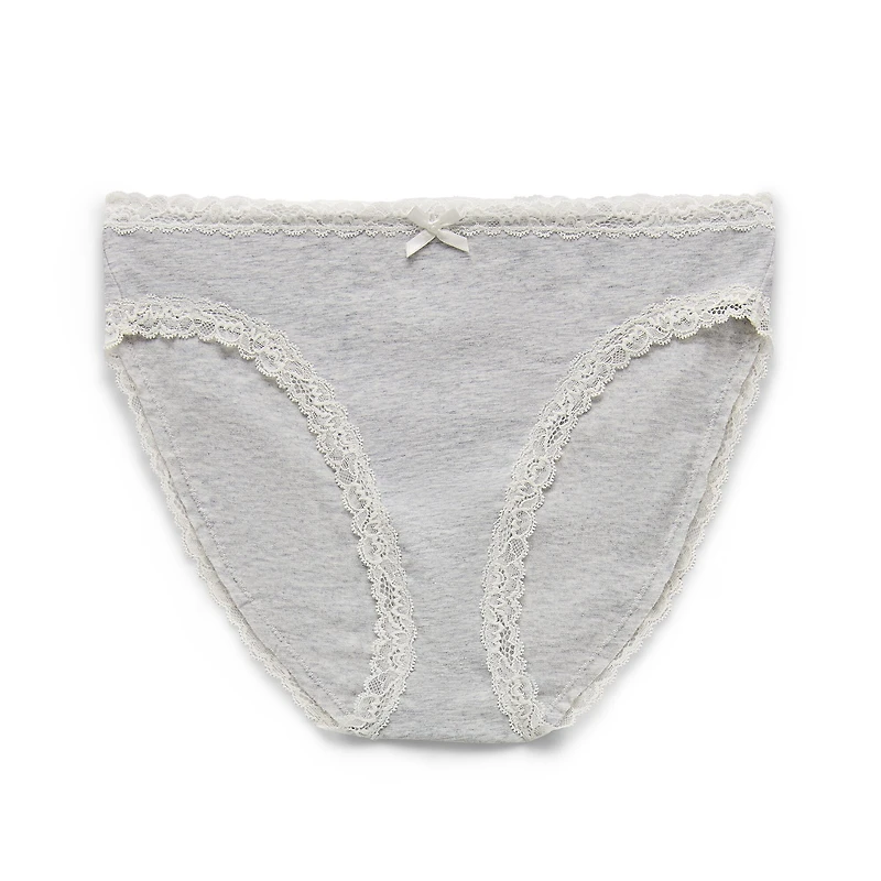Arizona Body Cotton with Lace High Leg Bikini