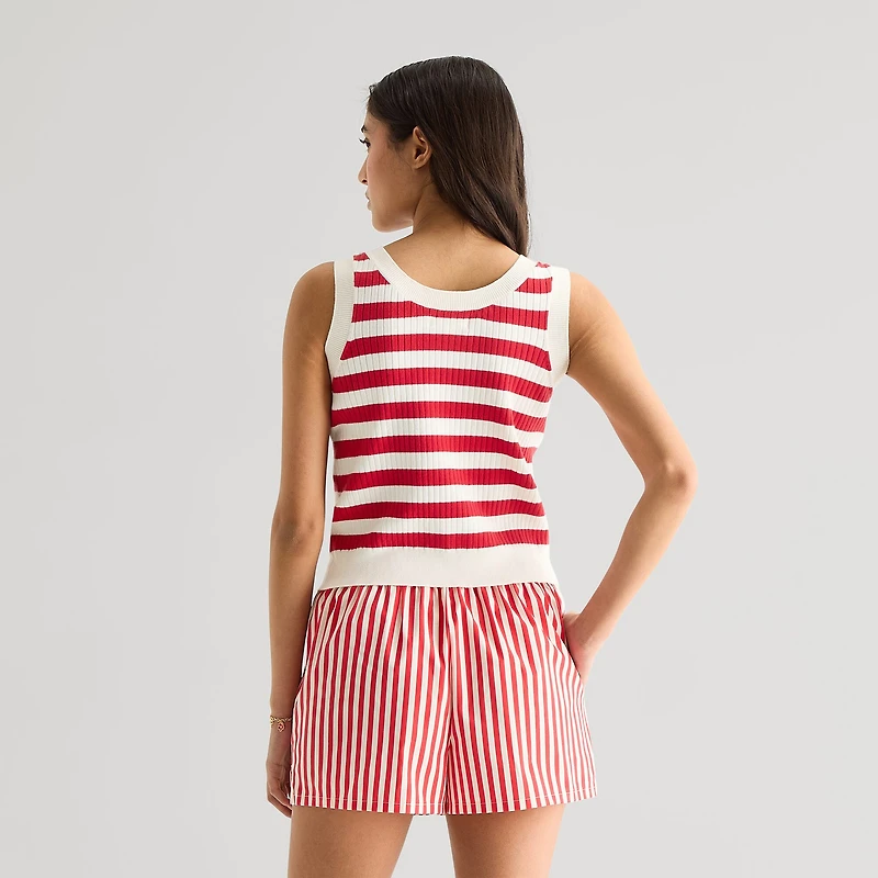 Grayson Threads, The Label Womens Juniors Sleeveless Mickey Mouse Tank Top