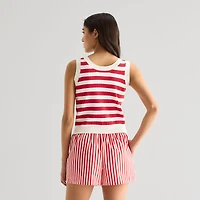 Grayson Threads, The Label Womens Juniors Sleeveless Mickey Mouse Tank Top