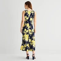 Studio 1 Womens Keyhole Neck Sleeveless Maxi Dress