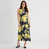 Studio 1 Womens Keyhole Neck Sleeveless Maxi Dress