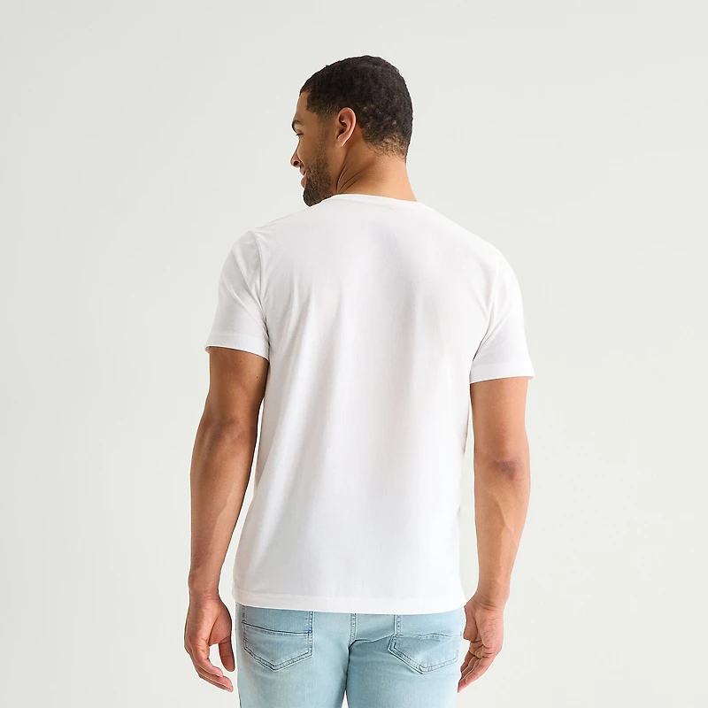St. John's Bay Mens Crew Neck Short Sleeve Classic Fit Graphic T-Shirt