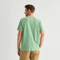 St. John's Bay Texture Mens Crew Neck Short Sleeve T-Shirt