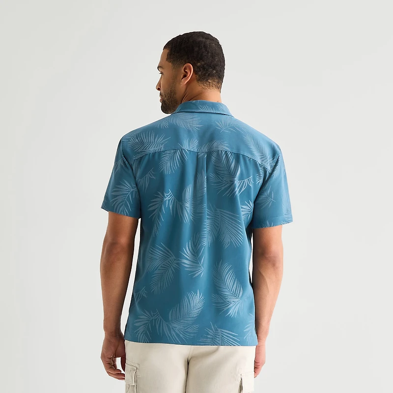 St. John's Bay Mens Short Sleeve Camp Shirt