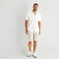 St. John's Bay Mens Short Sleeve Camp Shirt