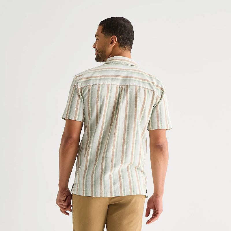 St. John's Bay Camp Mens Short Sleeve Shirt