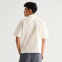 Arizona Mens Short Sleeve Regular Fit Button-Down Shirt