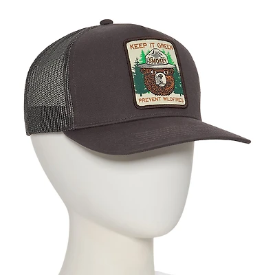 Smokey The Bear Keep It Green Mens Trucker Hat