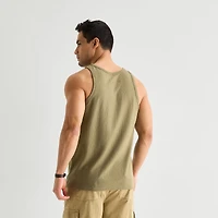 mutual weave Mens Round Neck Sleeveless Tank Top