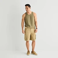 mutual weave Mens Round Neck Sleeveless Tank Top