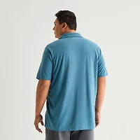 St. John's Bay Jersey Big and Tall Mens Classic Fit Short Sleeve Polo Shirt