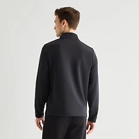 Stylus Scuba Mens Mock Neck Long Sleeve Quarter-Zip Pullover